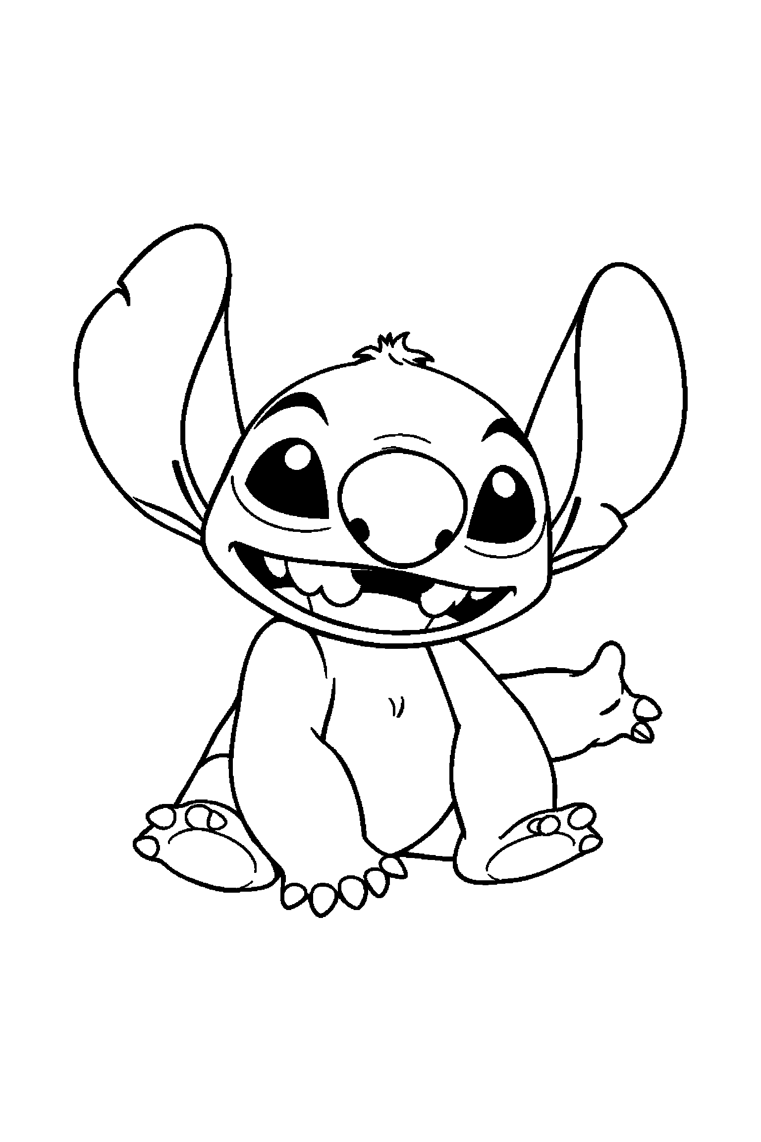 Coloriage Stitch gratuit à imprimer : coloriage avance a imprimer