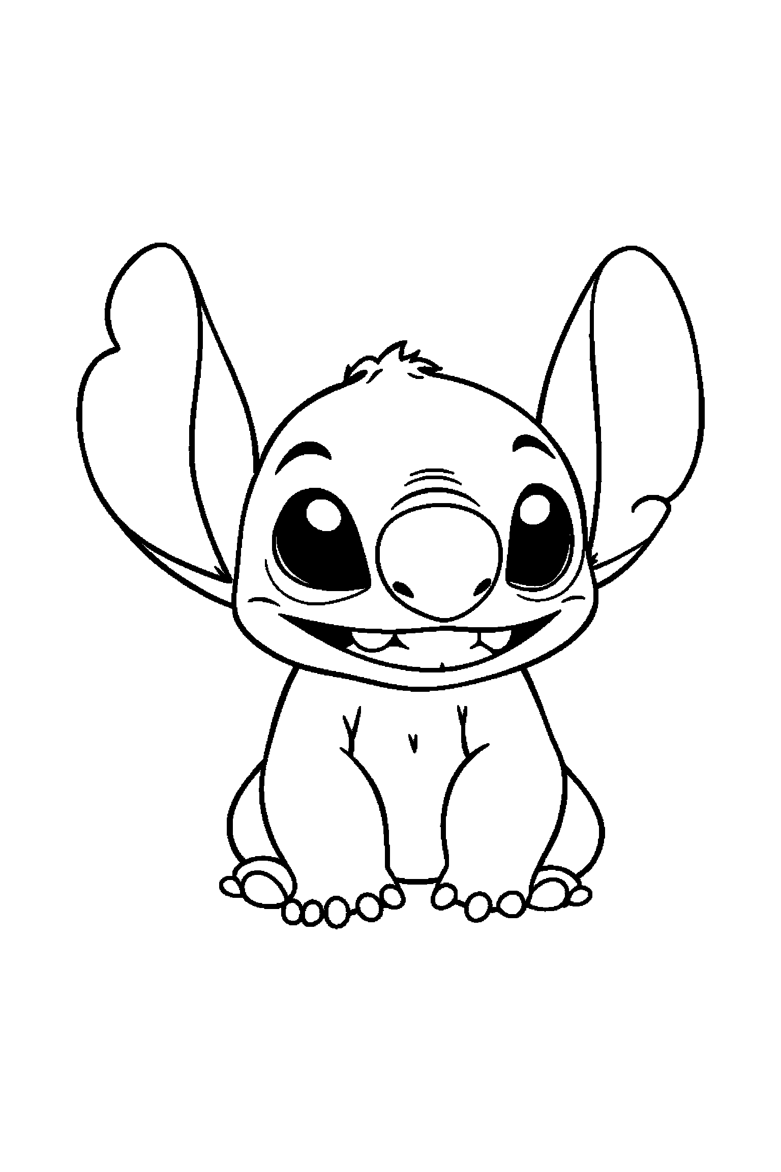 Coloriage Stitch gratuit à imprimer : coloriage avance a imprimer