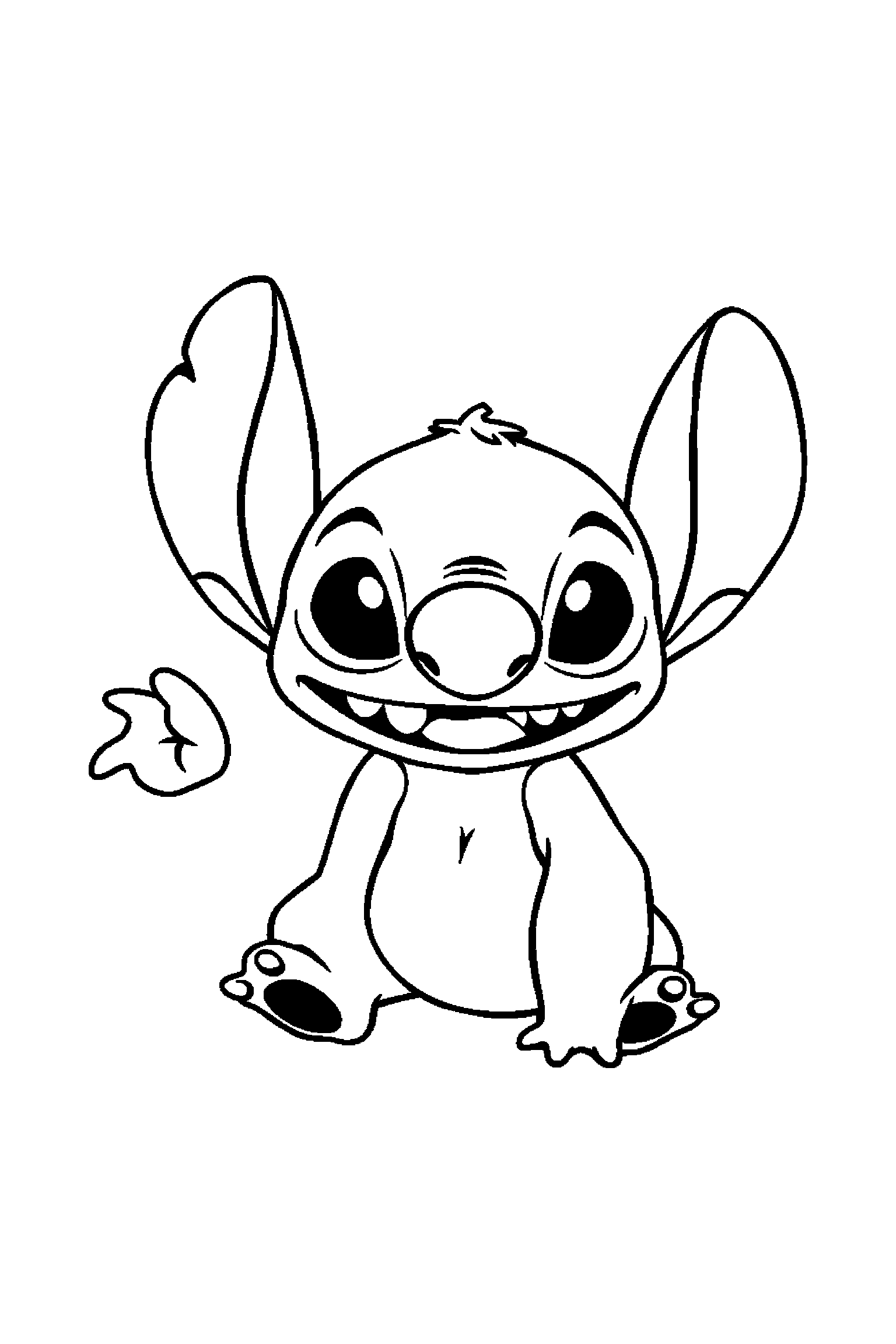 Coloriage Stitch gratuit à imprimer : coloriage avance a imprimer