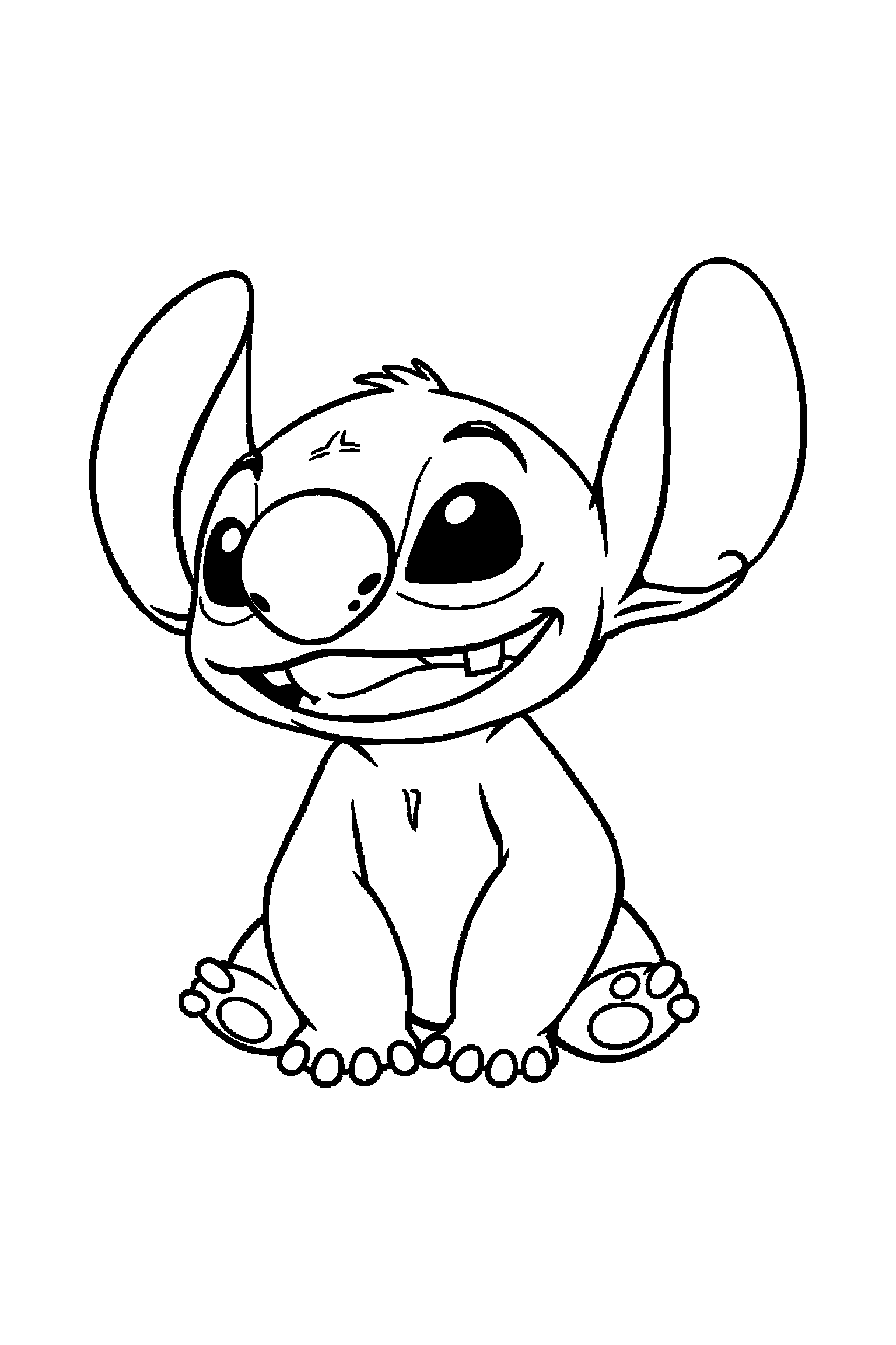 Coloriage Stitch gratuit à imprimer : coloriage avance a imprimer