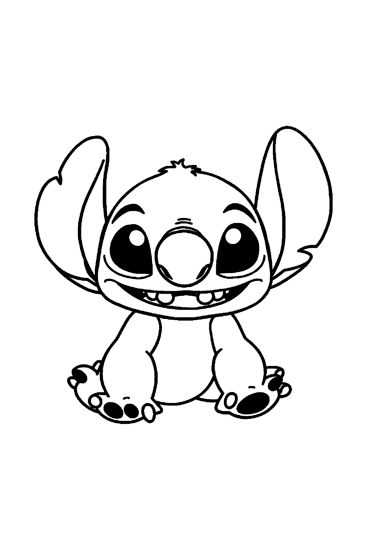 Coloriage Stitch gratuit à imprimer : coloriage difficile a imprimer