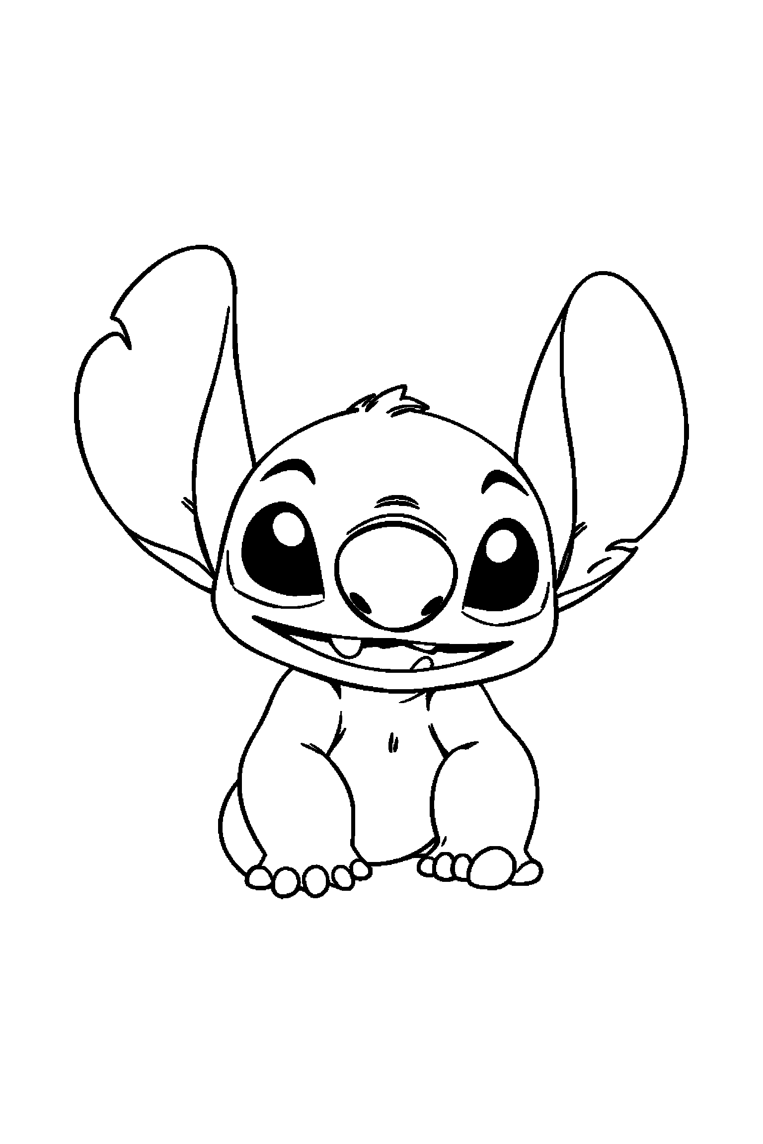 Coloriage Stitch gratuit à imprimer : coloriage difficile a imprimer