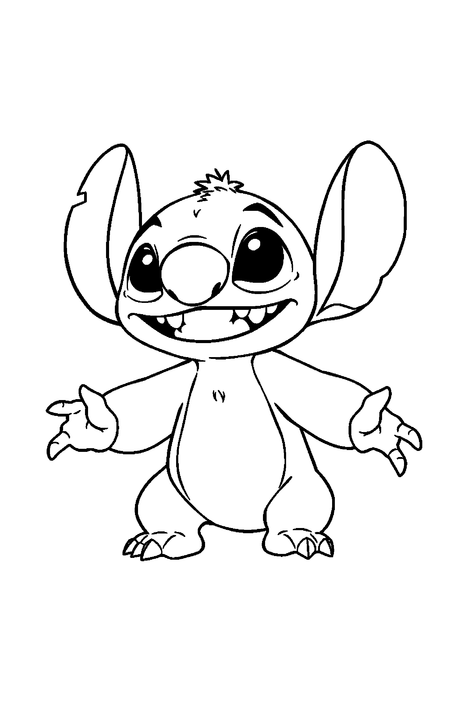 Coloriage Stitch gratuit à imprimer : coloriage difficile a imprimer