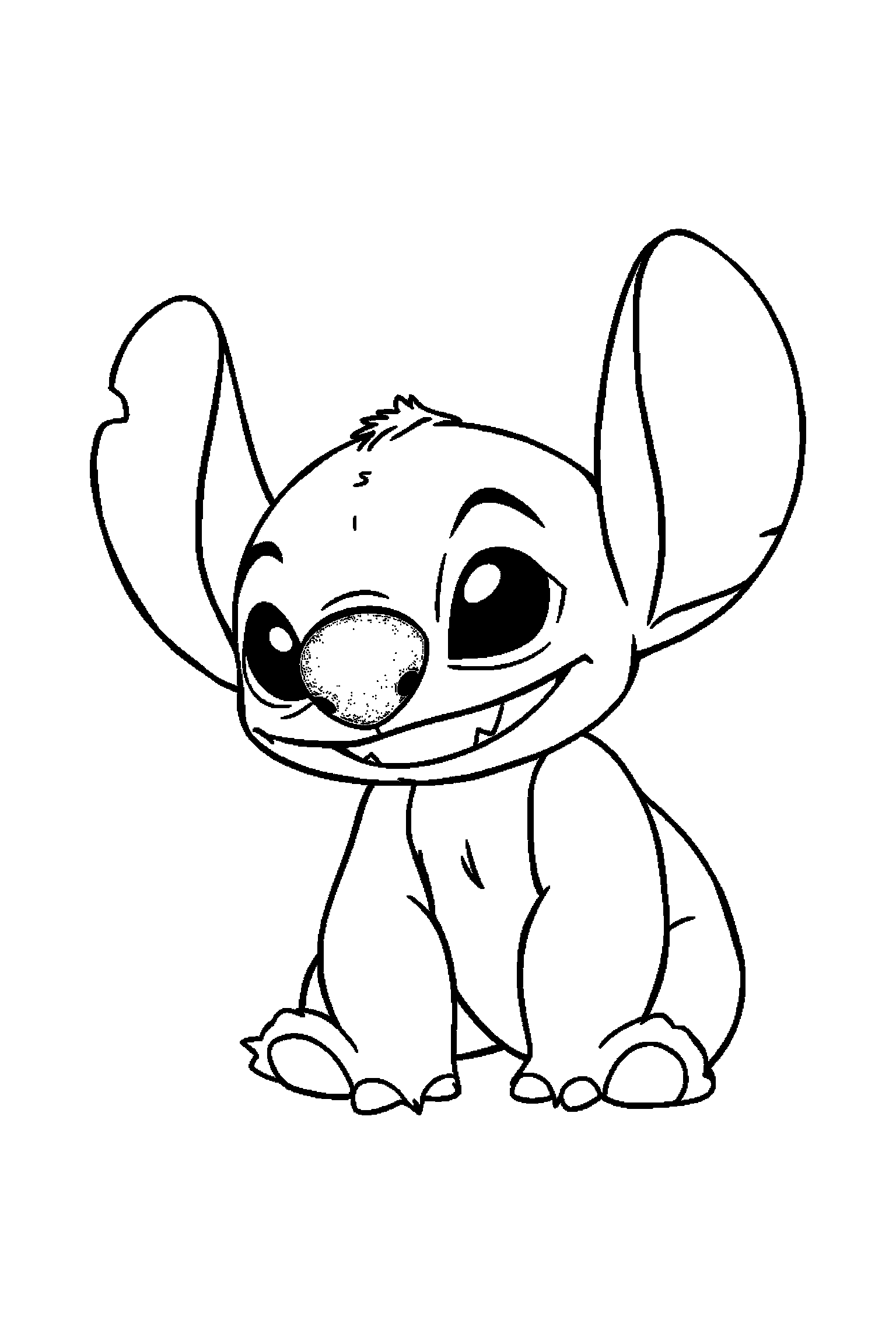 Coloriage Stitch gratuit à imprimer : coloriage difficile a imprimer