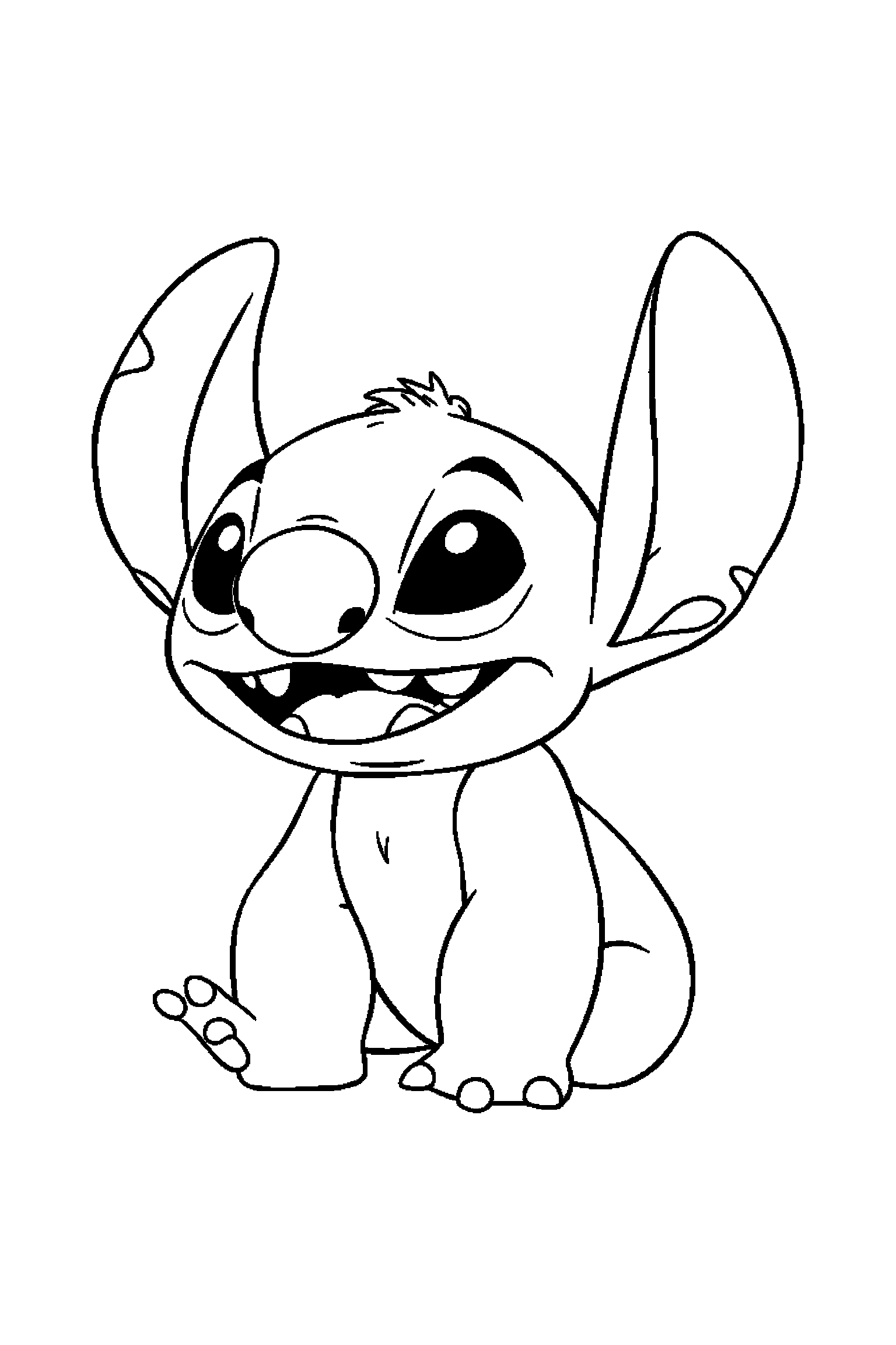 Coloriage Stitch gratuit à imprimer : coloriage difficile a imprimer