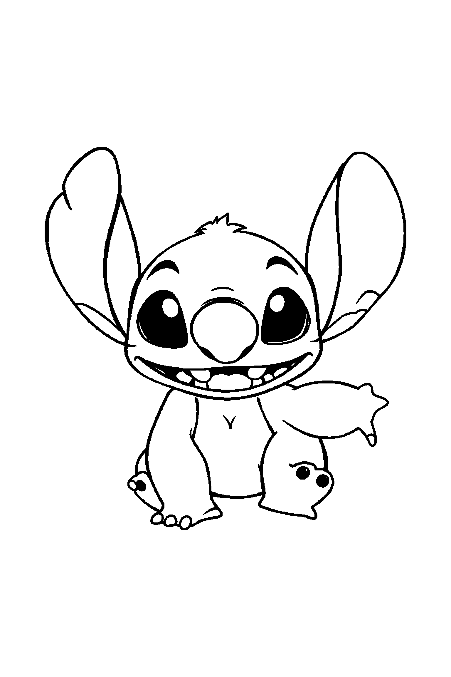 Coloriage Stitch gratuit à imprimer : coloriage difficile a imprimer