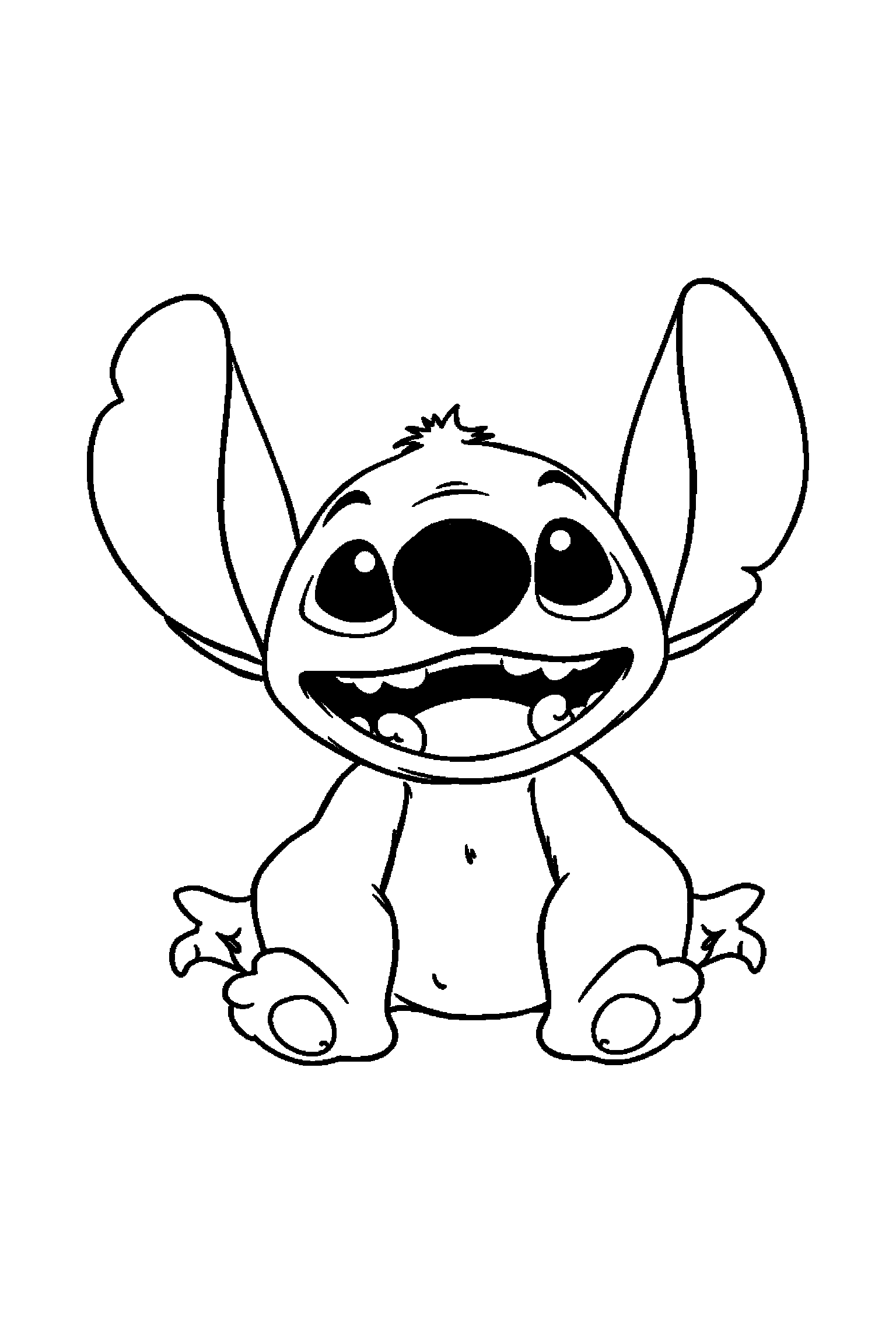 Coloriage Stitch gratuit à imprimer : coloriage difficile a imprimer