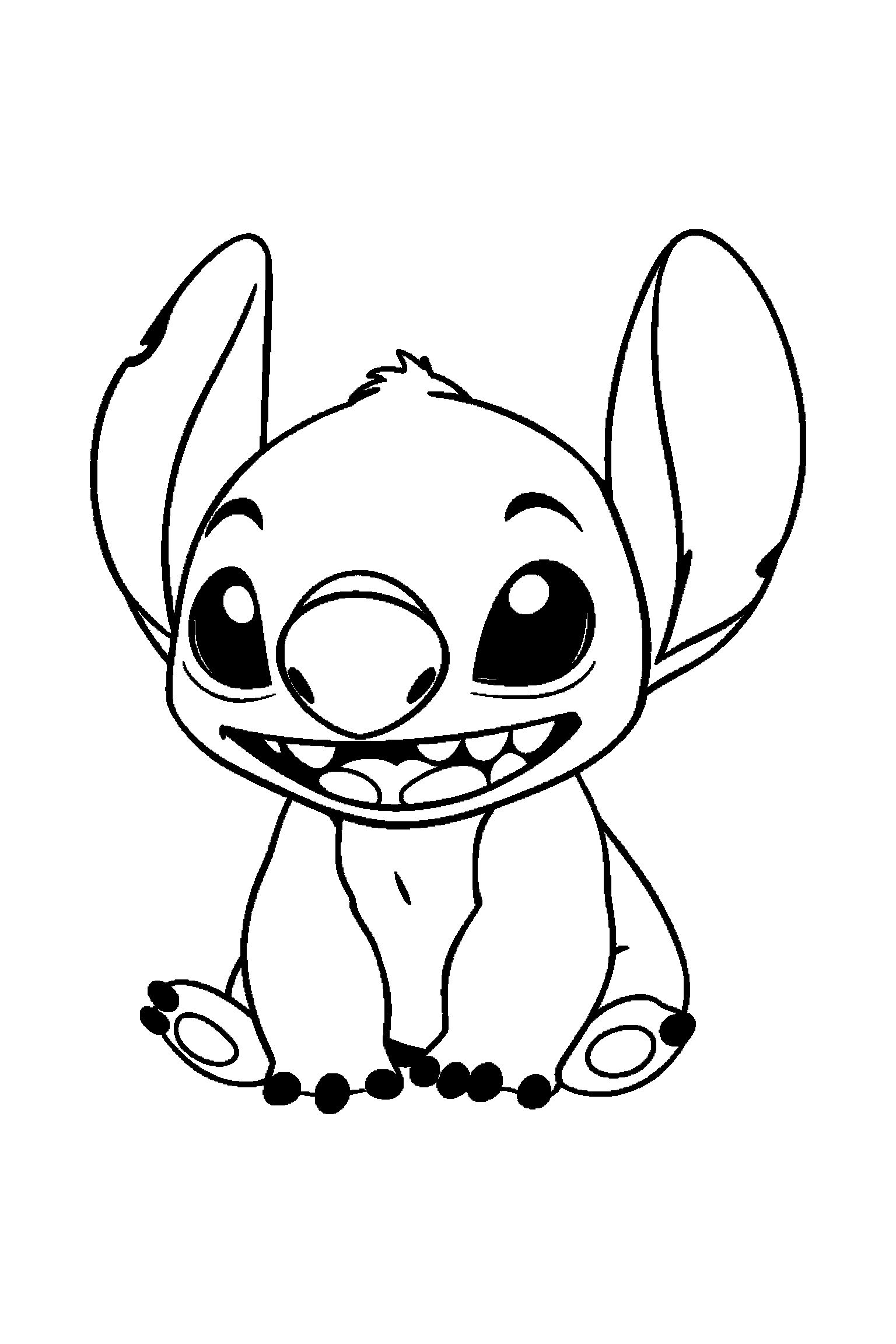 Coloriage Stitch gratuit à imprimer : coloriage difficile a imprimer