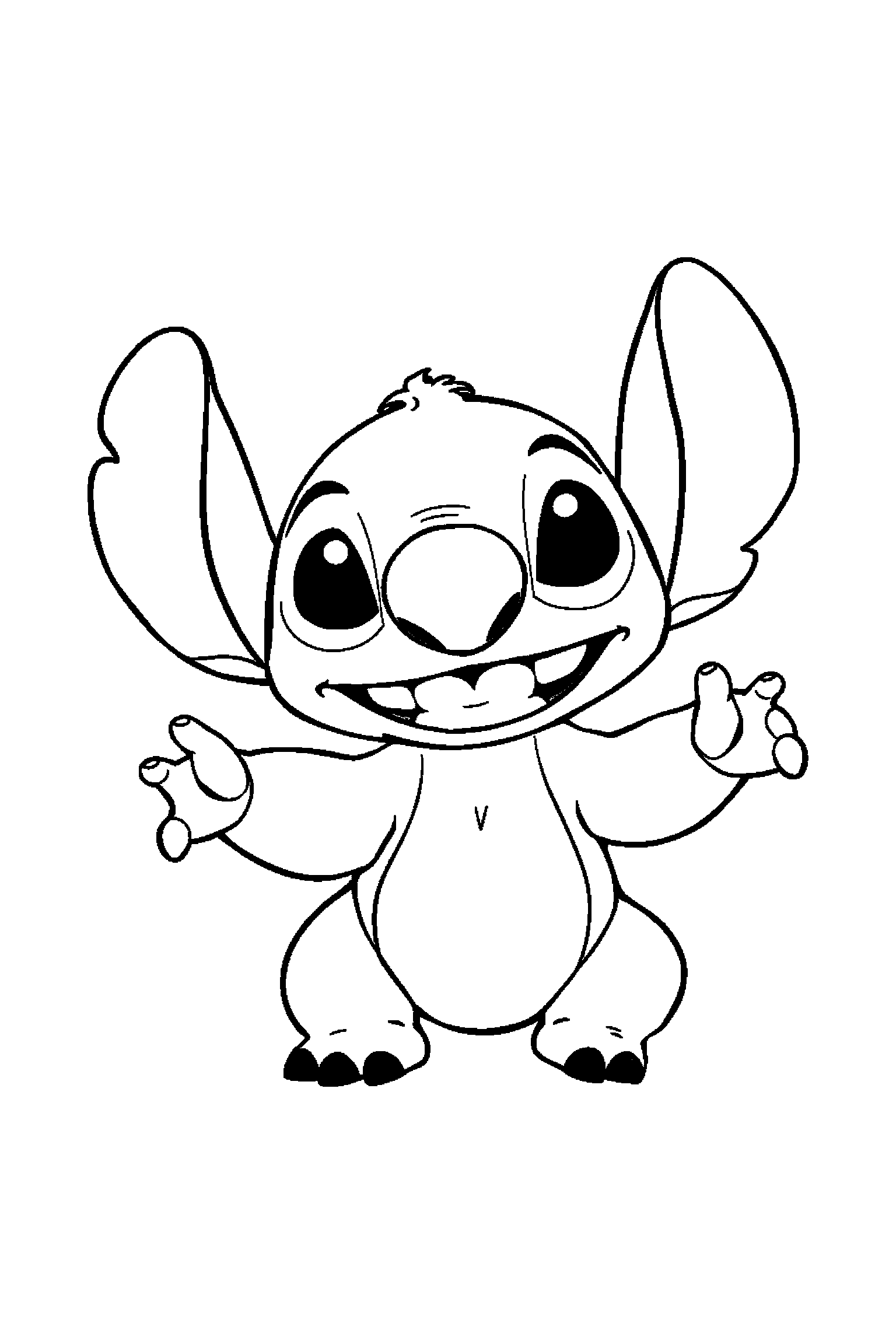 Coloriage Stitch gratuit à imprimer : coloriage difficile a imprimer