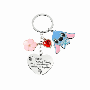 Porte-clé Stitch cœur Ohana