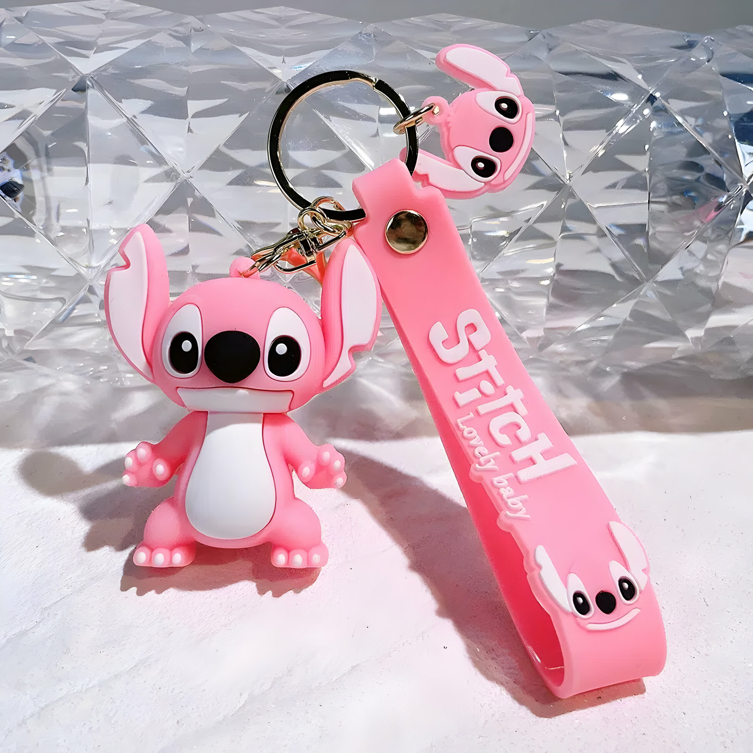 Porte-clés Stitch en plastique modèle coloré – Image 4