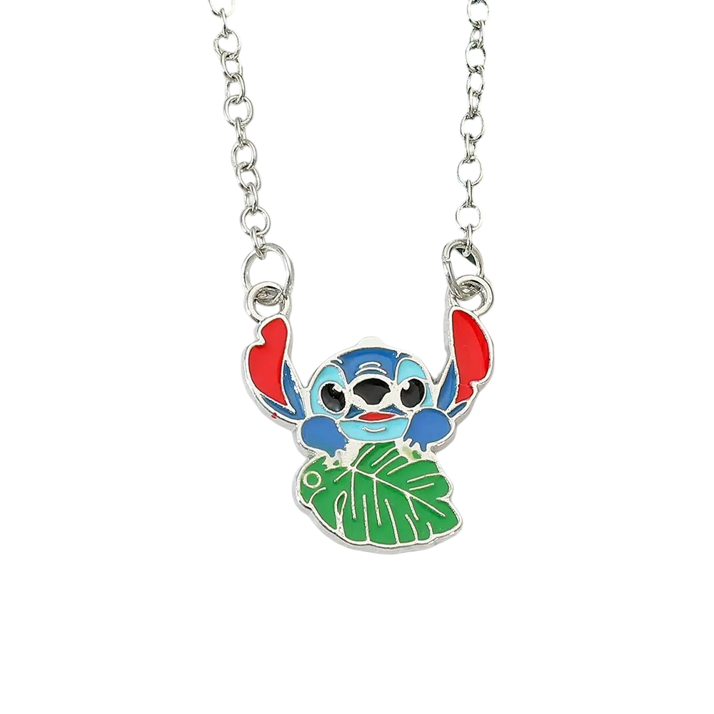Collier hawaïen Stitch en Alliage de Zinc