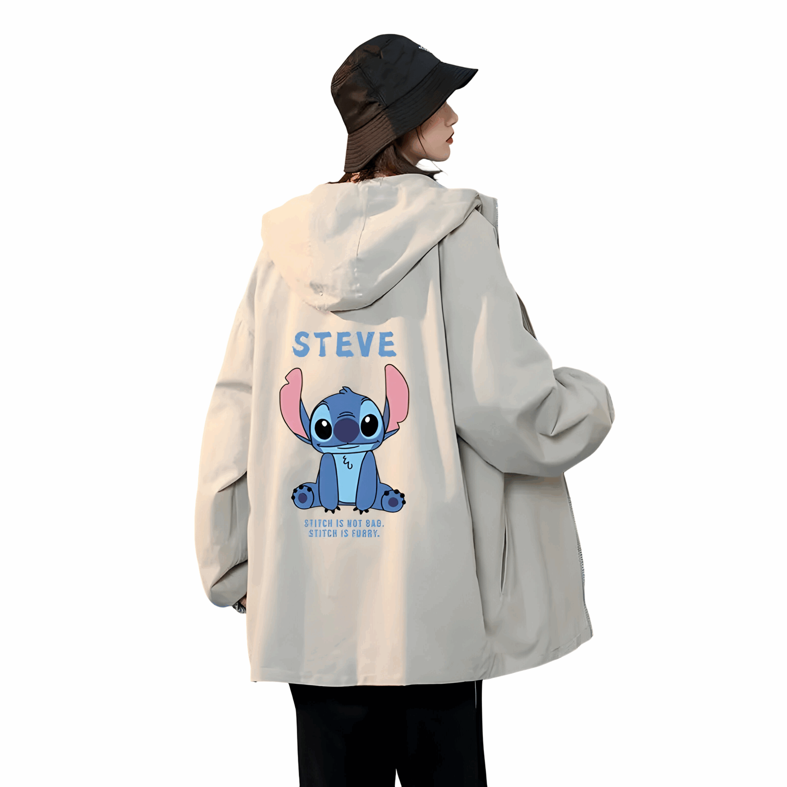 Veste Stitch à capuche en polyester