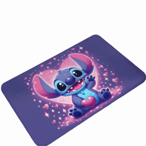 Tapis Stitch Saint-Valentin