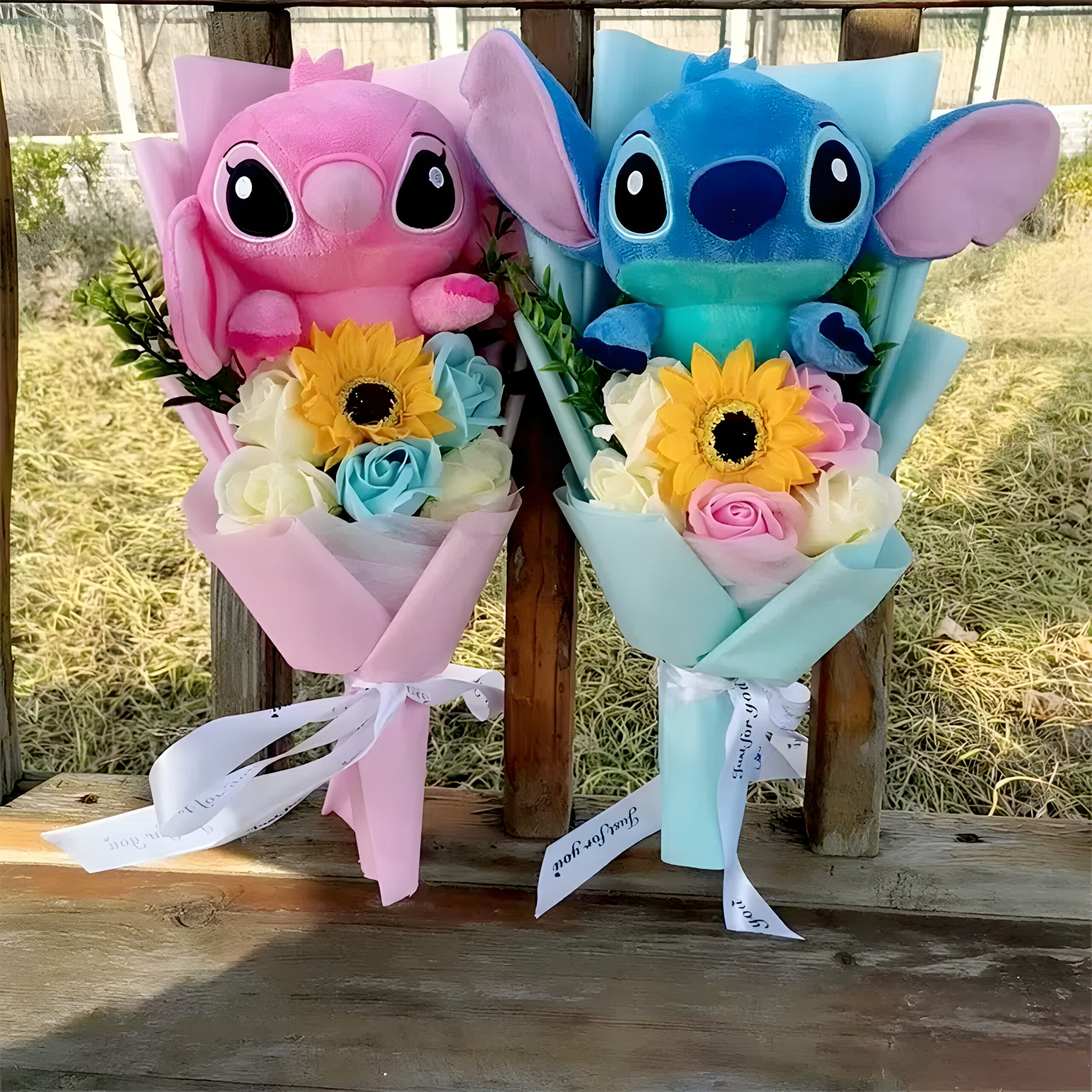 Bouquet Stitch Saint-Valentin 35-40 cm – Image 2