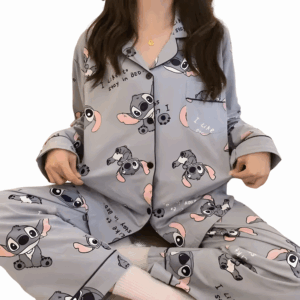 Pyjama Stitch bleu en polyester
