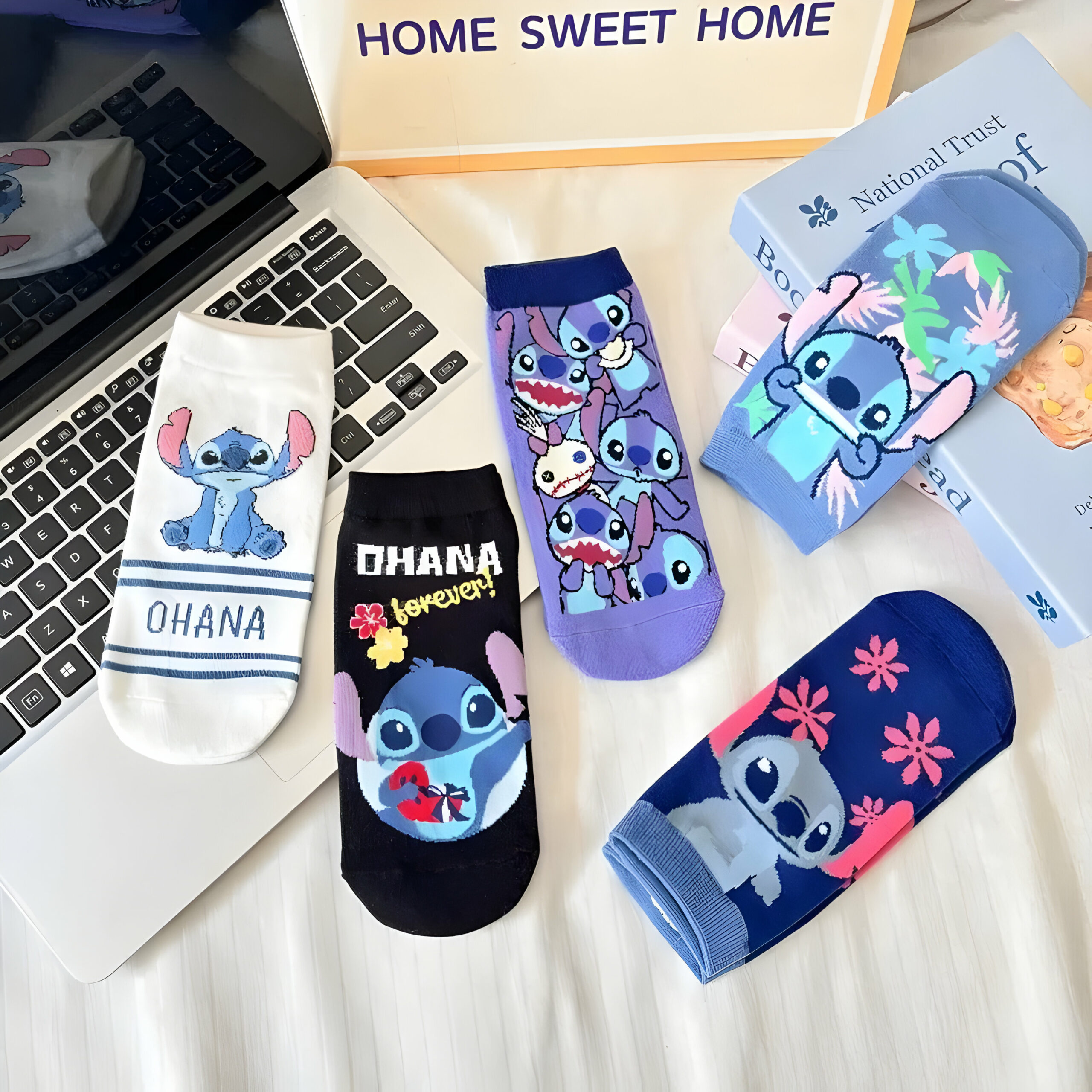 Chaussettes Stitch en polyester – Image 3