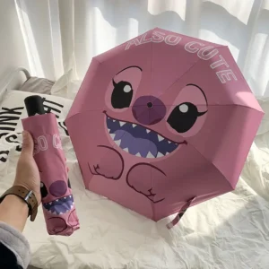 Parapluie Stitch Automatique Rose