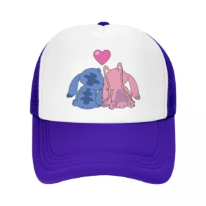 Casquette en Maille Stitch Violet