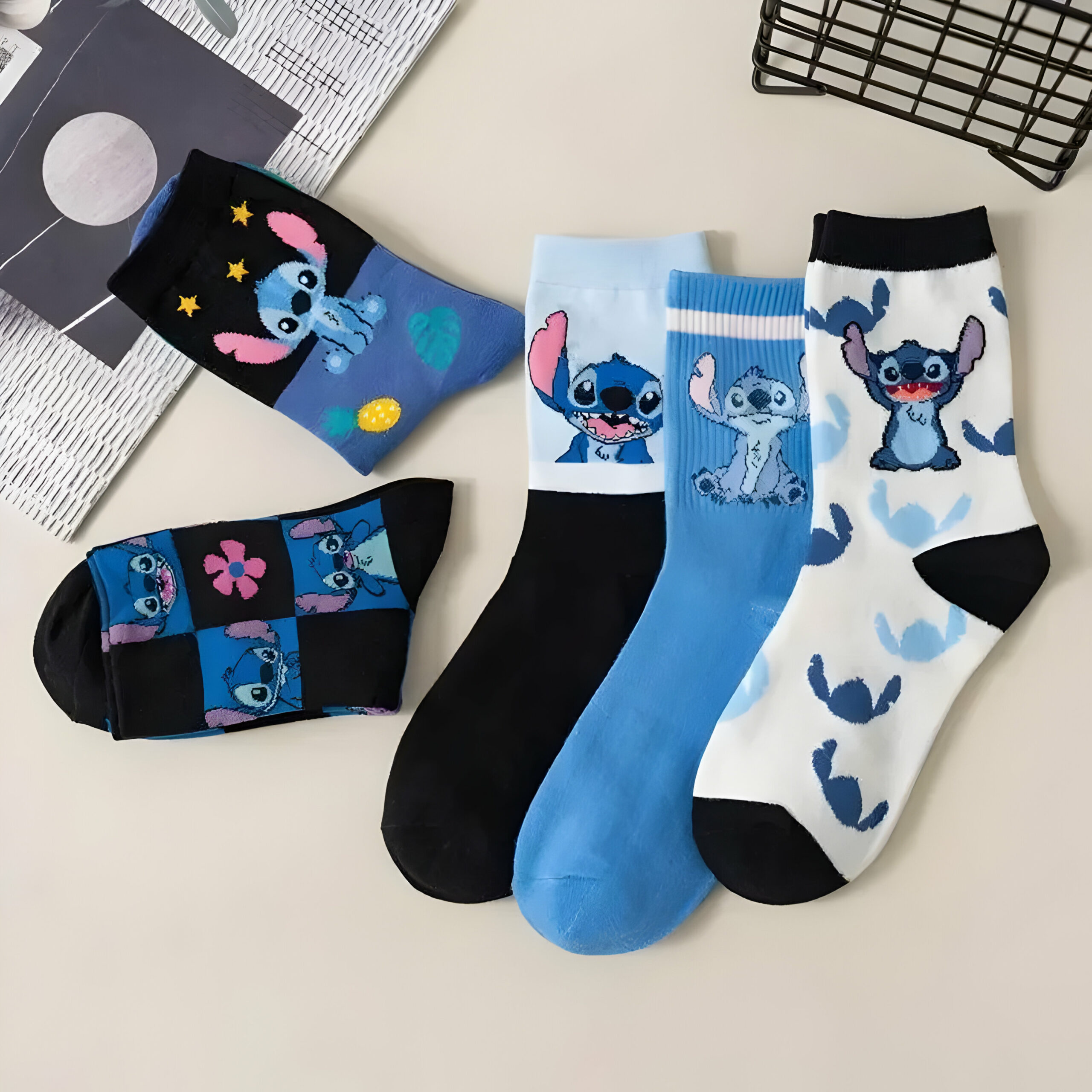 Chaussettes Stitch lot de 5 paires, taille 36-45 – Image 5