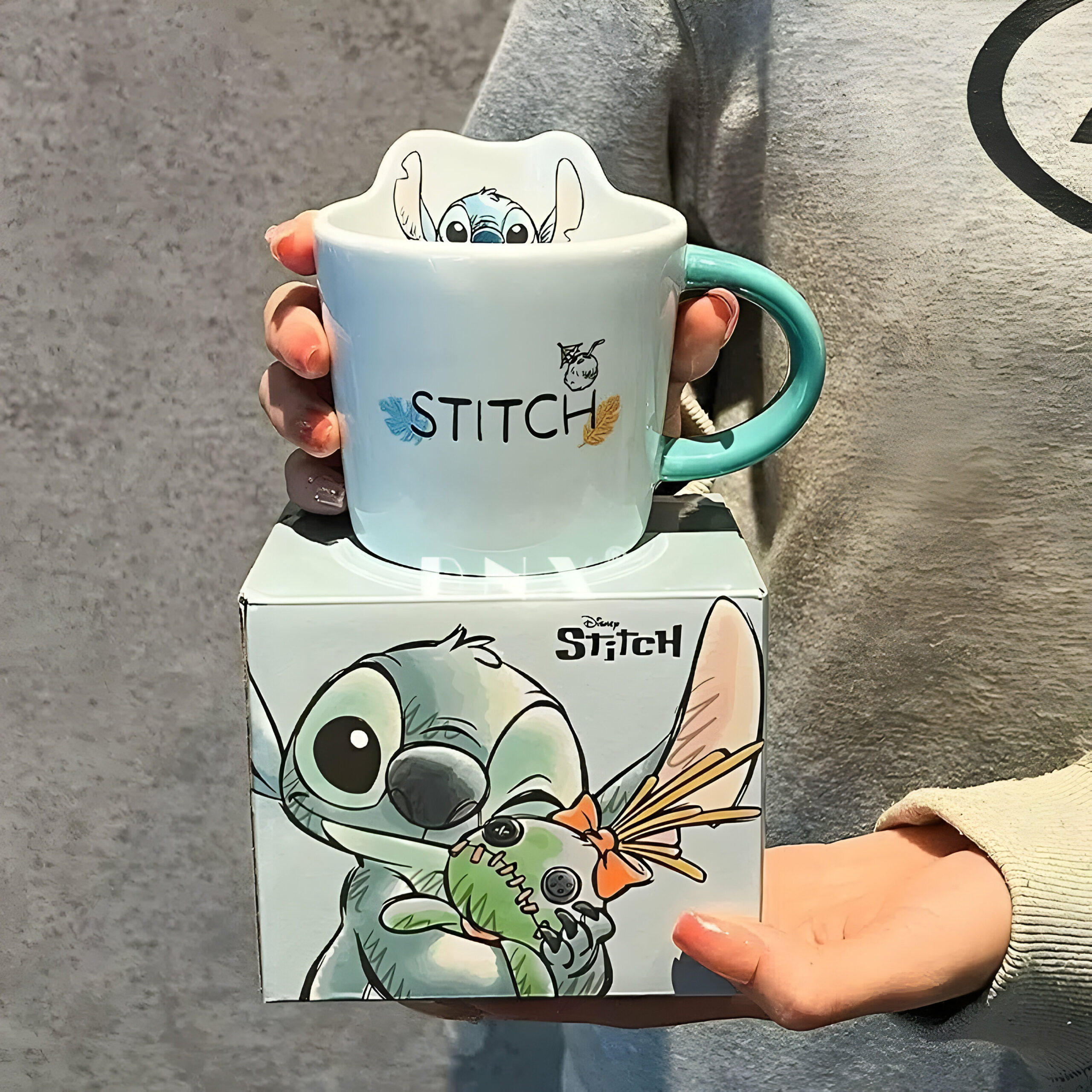 Mug Disney Stitch Ohana en céramique 500ML – Image 2