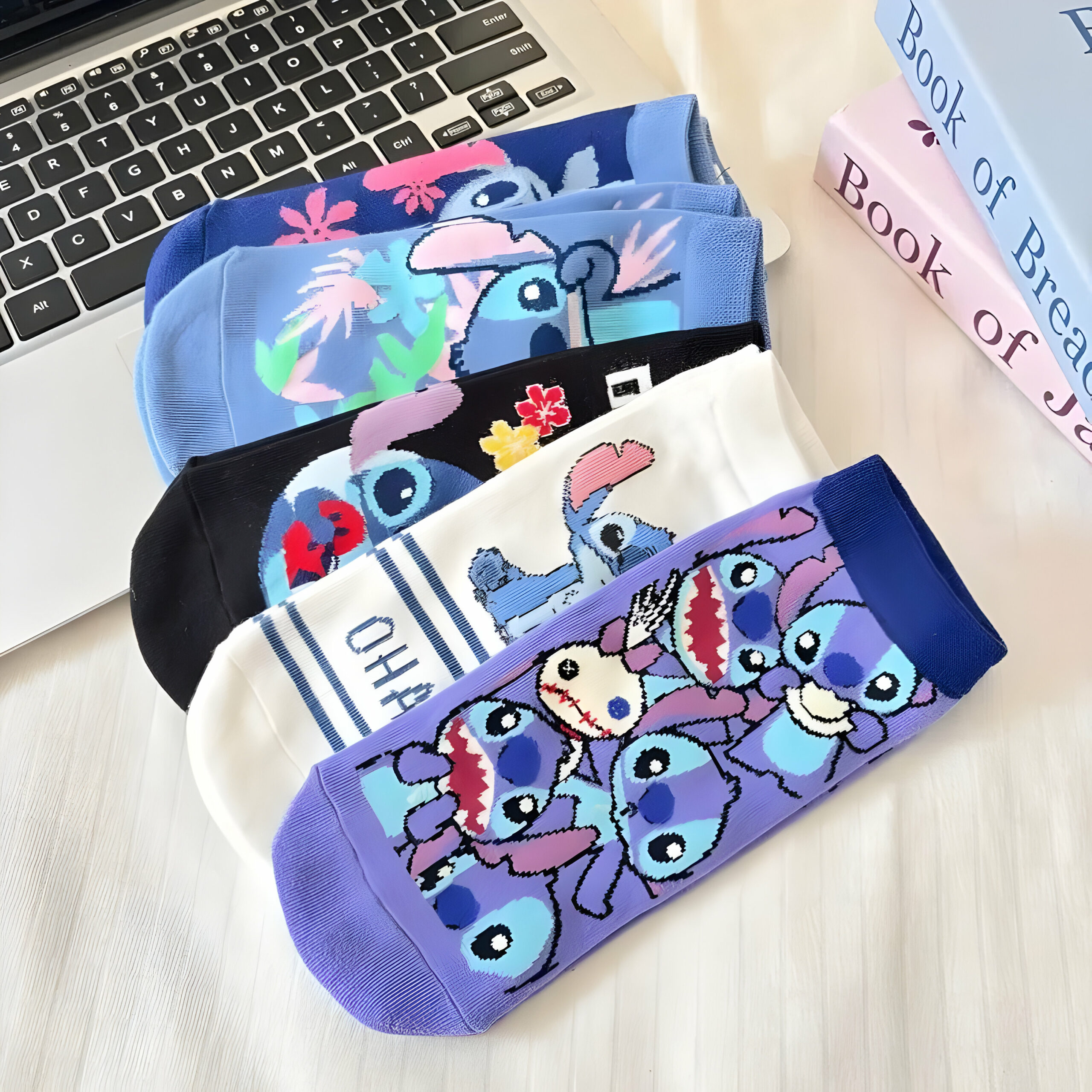 Chaussettes Stitch en polyester – Image 5
