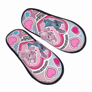 Chaussons Stitch et Angel Saint-Valentin