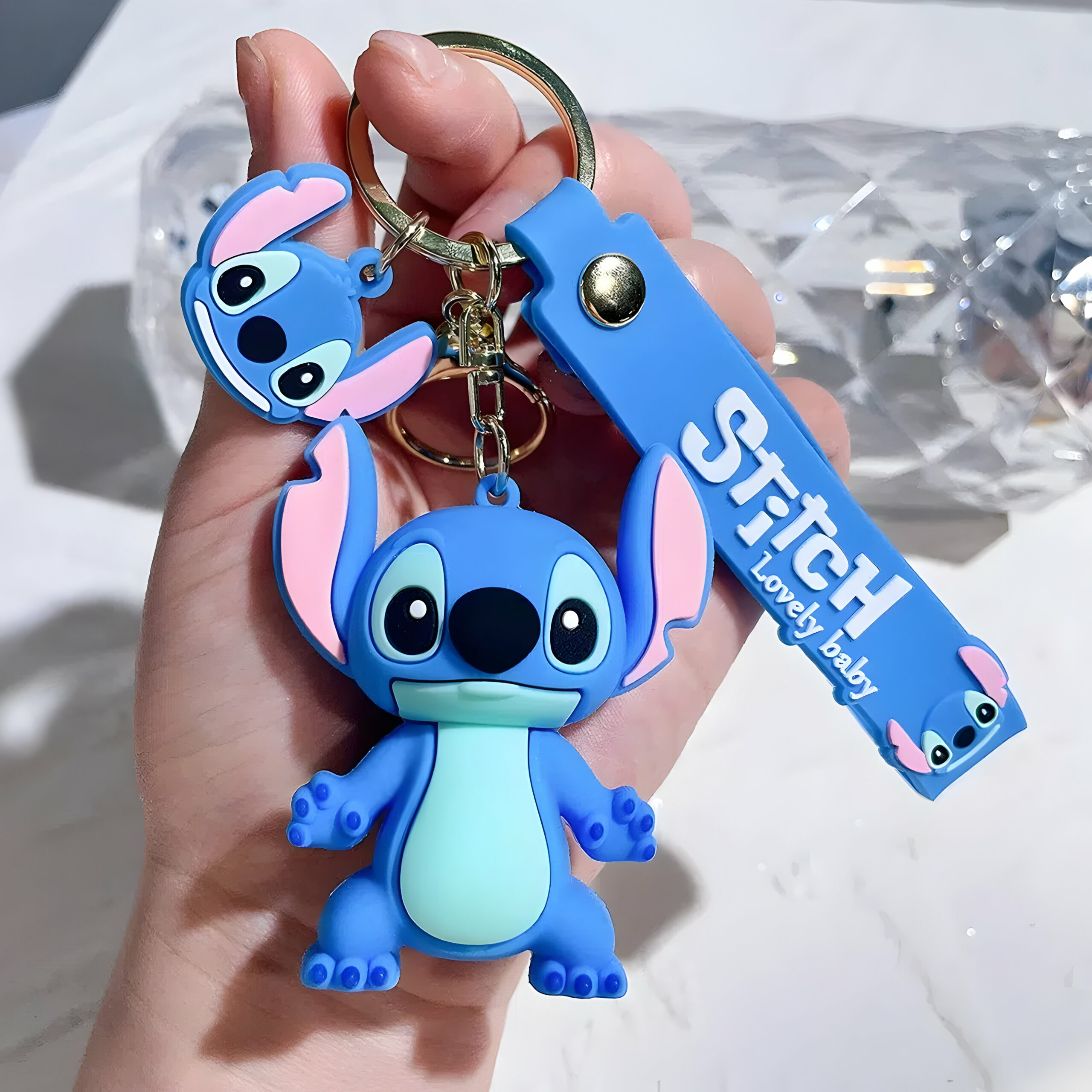 Porte-clés Stitch en plastique modèle coloré – Image 6