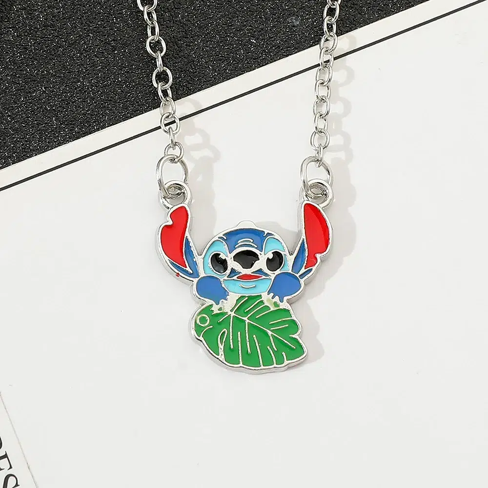 Collier hawaïen Stitch en Alliage de Zinc – Image 2