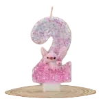 Bougie Stitch Angel chiffre 2 en cire