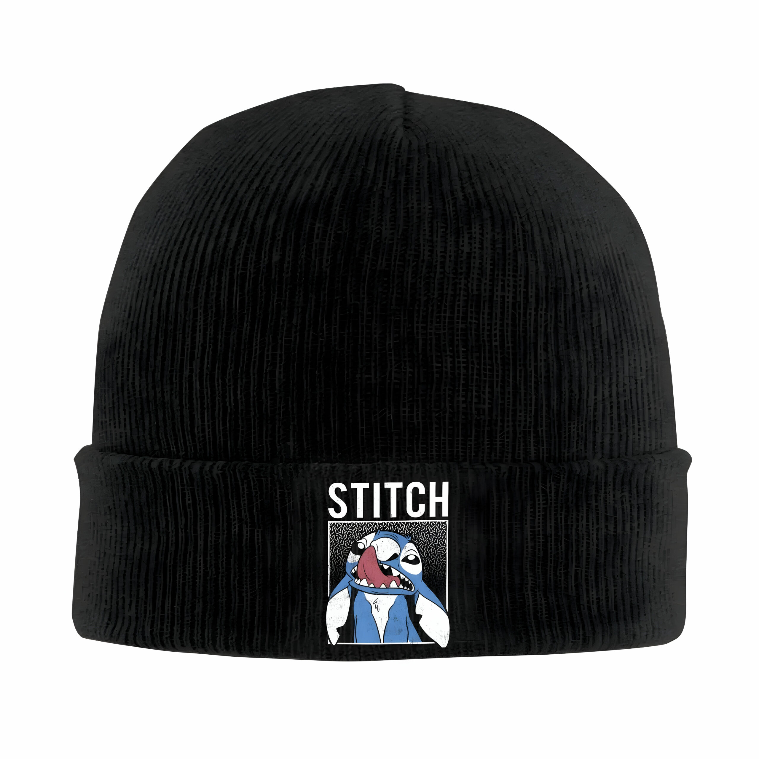 Bonnet Acrylique Motif Stitch - 6 Coloris au Choix