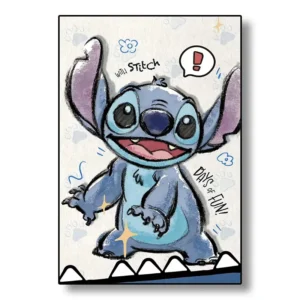 Tableau Murale Stitch souriant debout