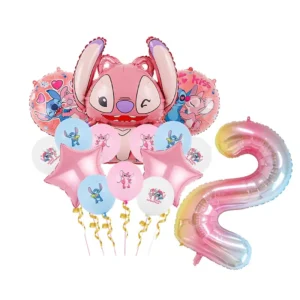 Ballon de Fête Stitch Rose - 2
