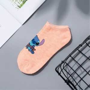 Chaussettes Courtes Stitch Orange
