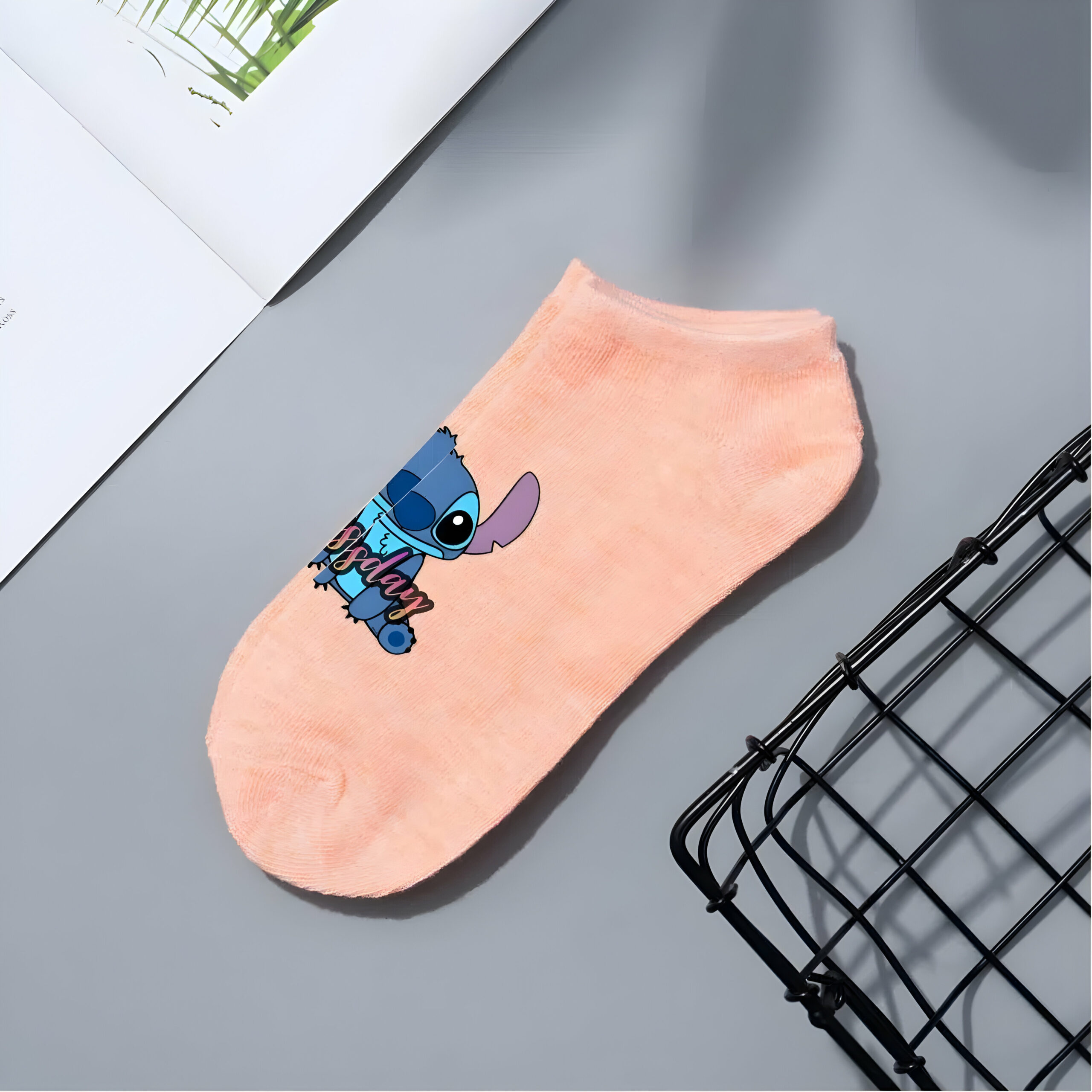 Chaussettes courtes Stitch polyester – Image 5