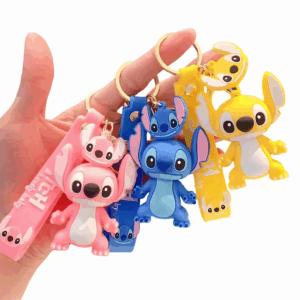 Porte-clés Stitch en plastique modèle coloré
