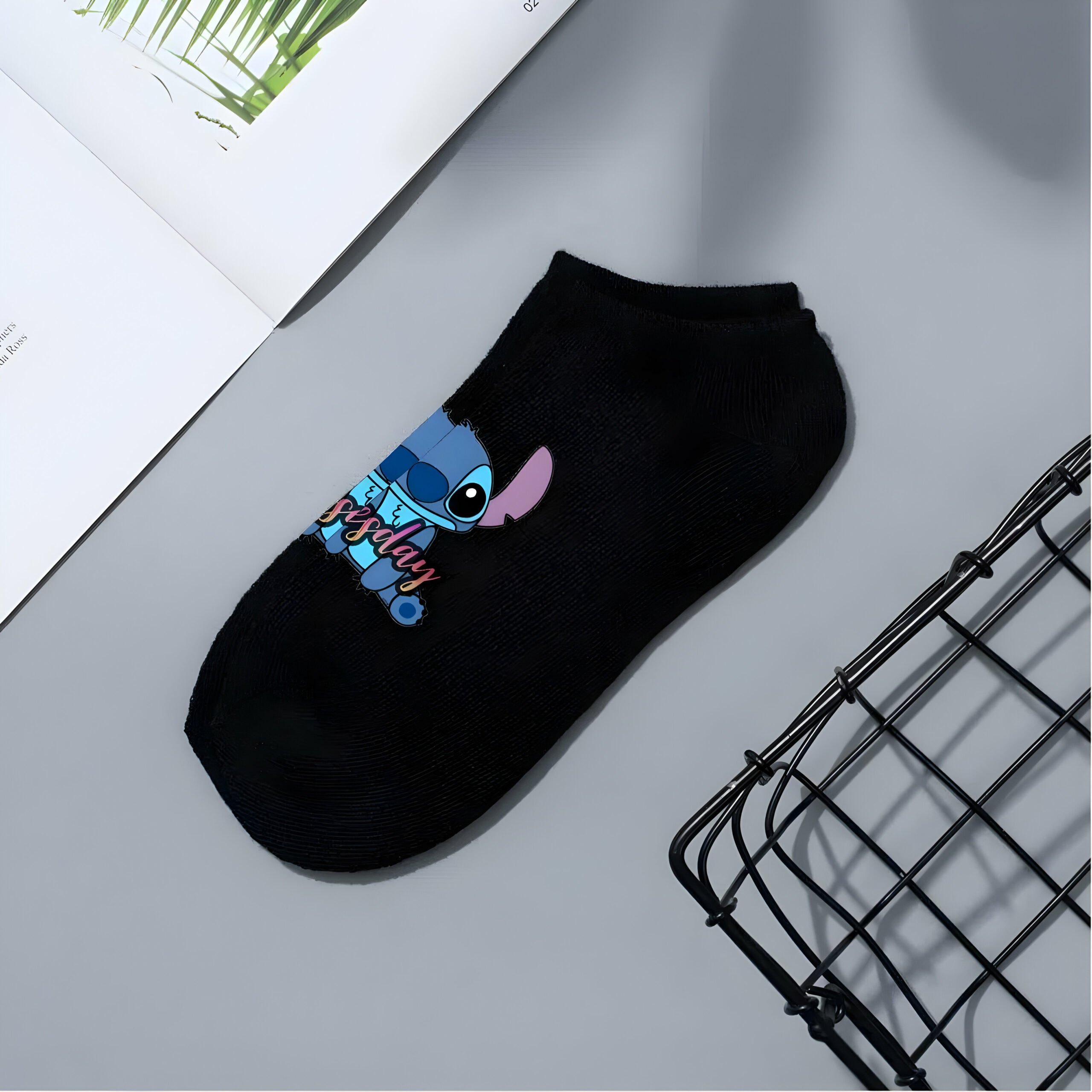 Chaussettes courtes Stitch polyester – Image 4
