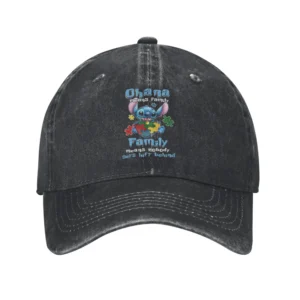 Casquette Stitch Hawaïenne Noir
