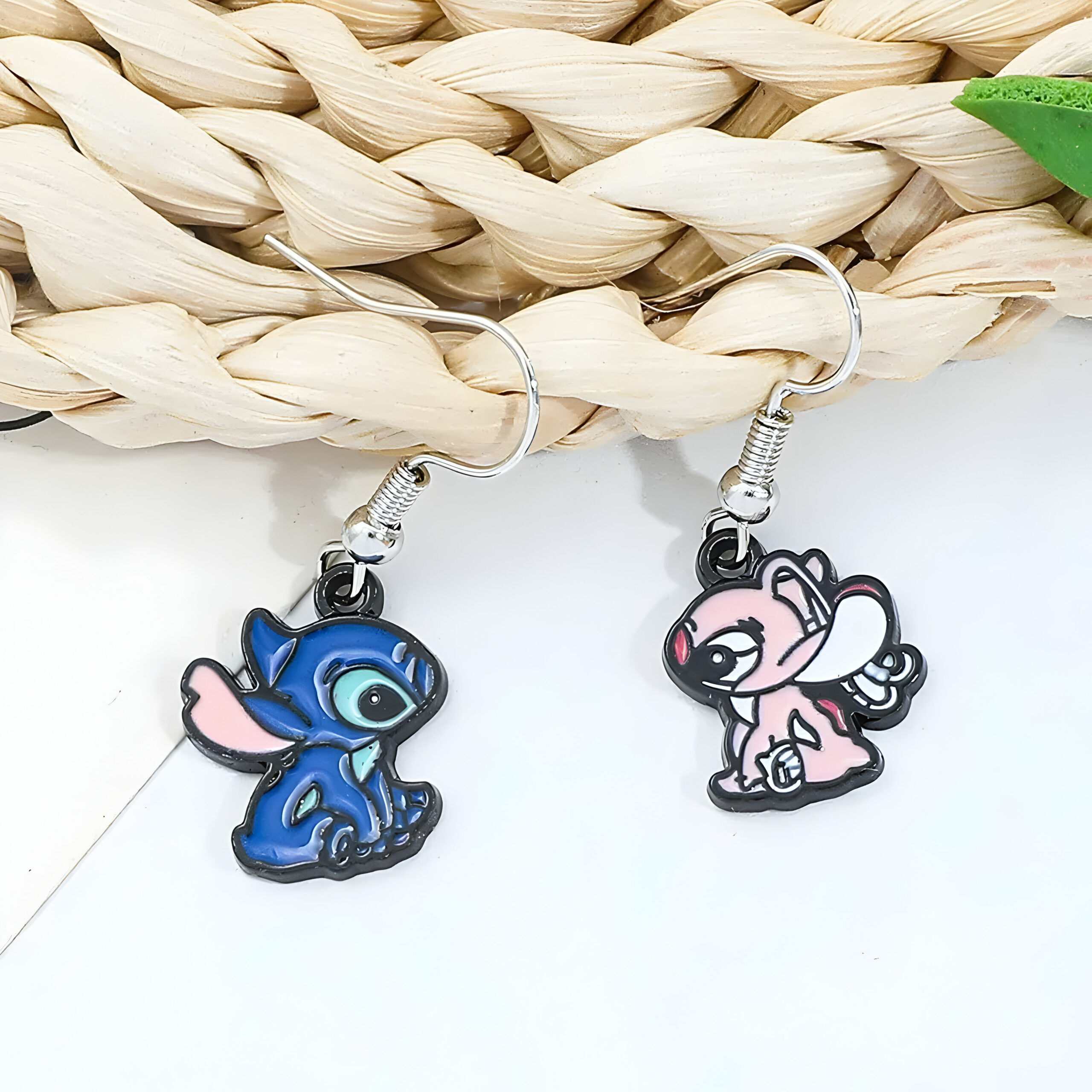 Boucle d’oreille Disney Stitch et Angel en alliage de zinc – Image 4