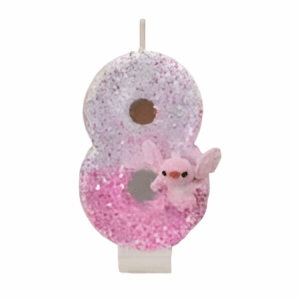 Bougie Stitch Angel chiffre 8