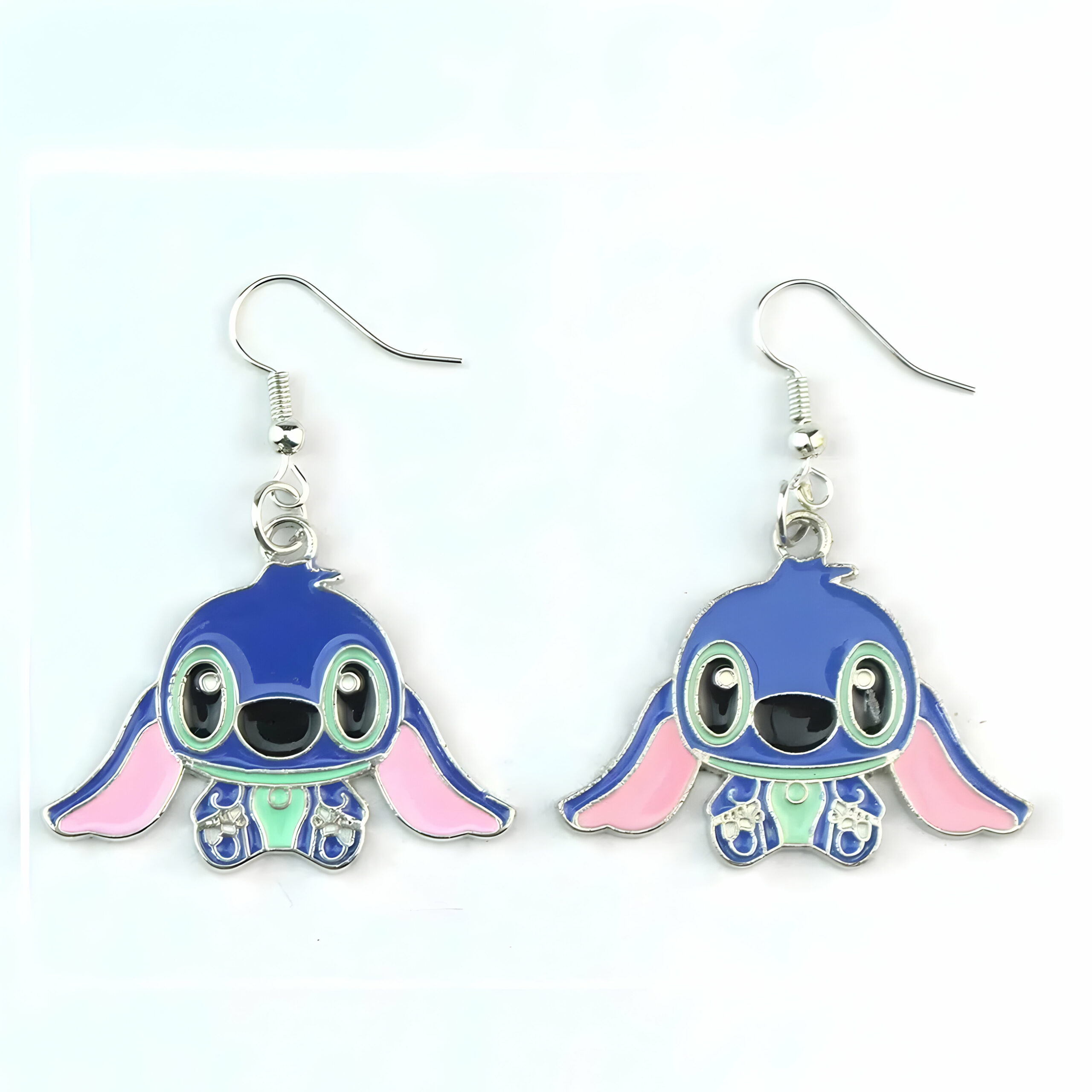 Boucles d’oreilles pendantes Stitch en alliage de zinc – Image 2