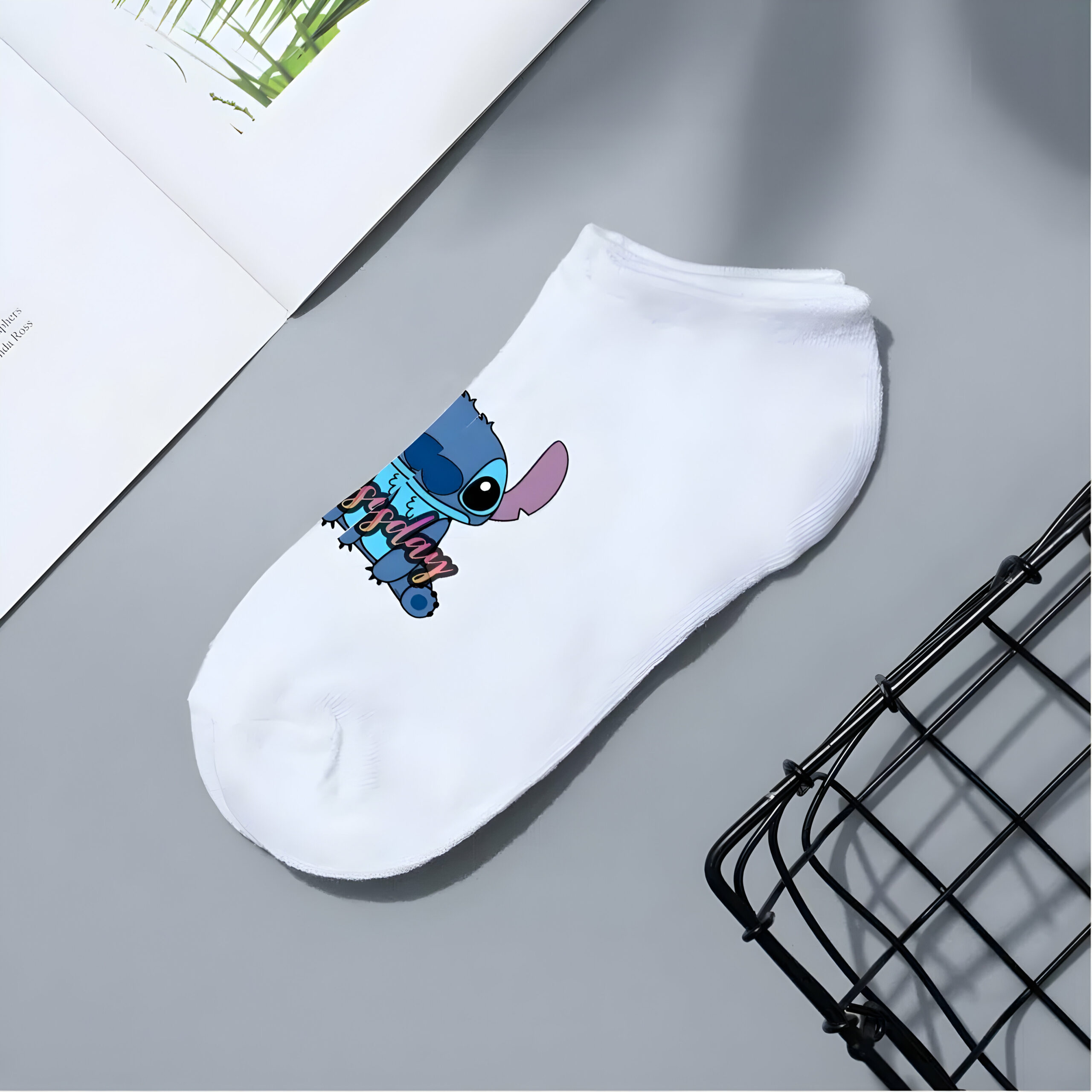 Chaussettes courtes Stitch polyester – Image 2