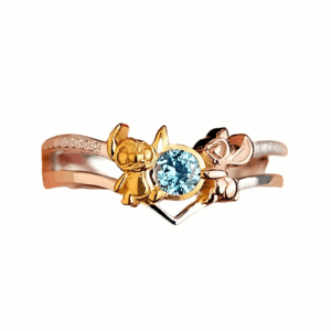 Bague Stitch et Angel ajustable