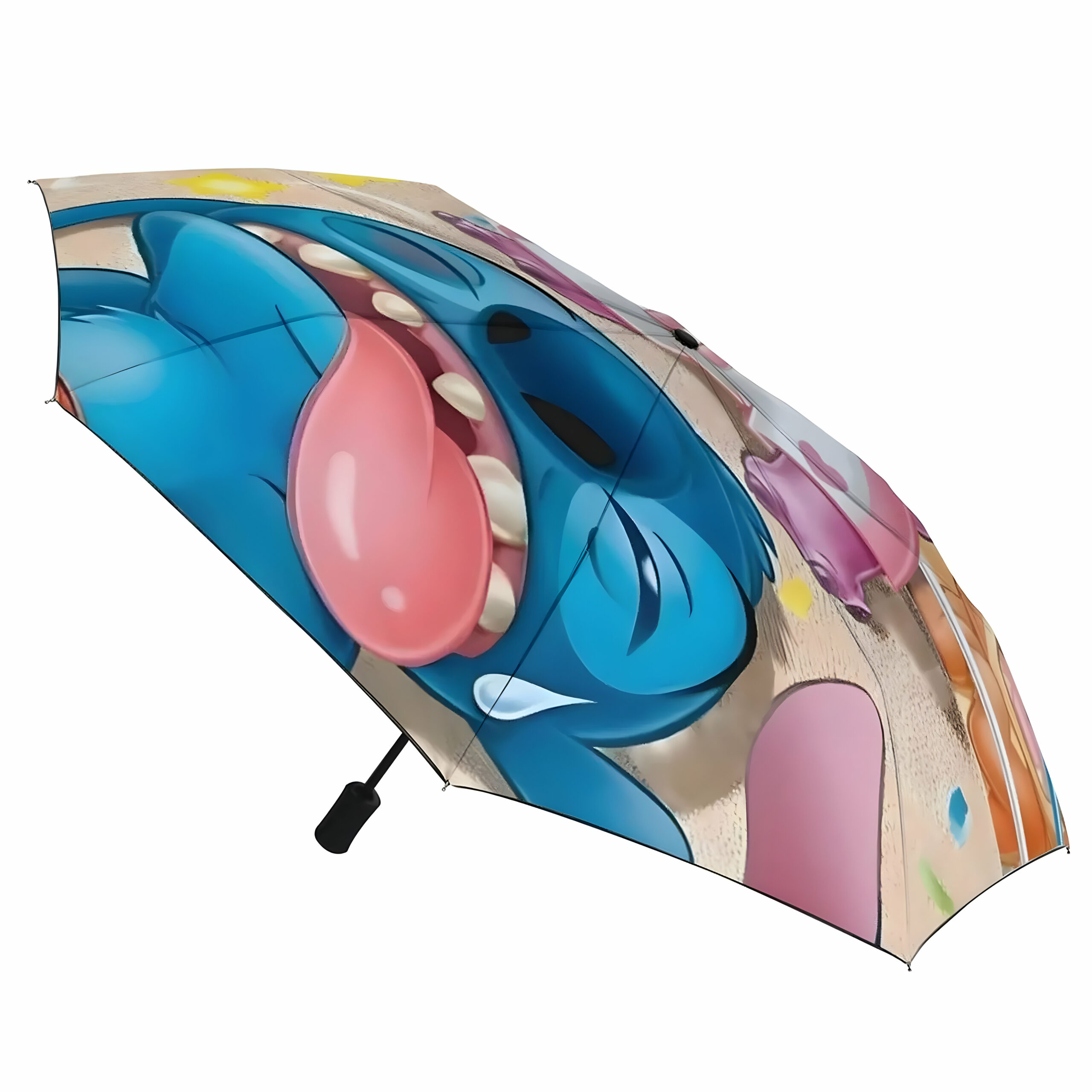Parapluie pliable Stitch en polyester 108x57cm – Image 2