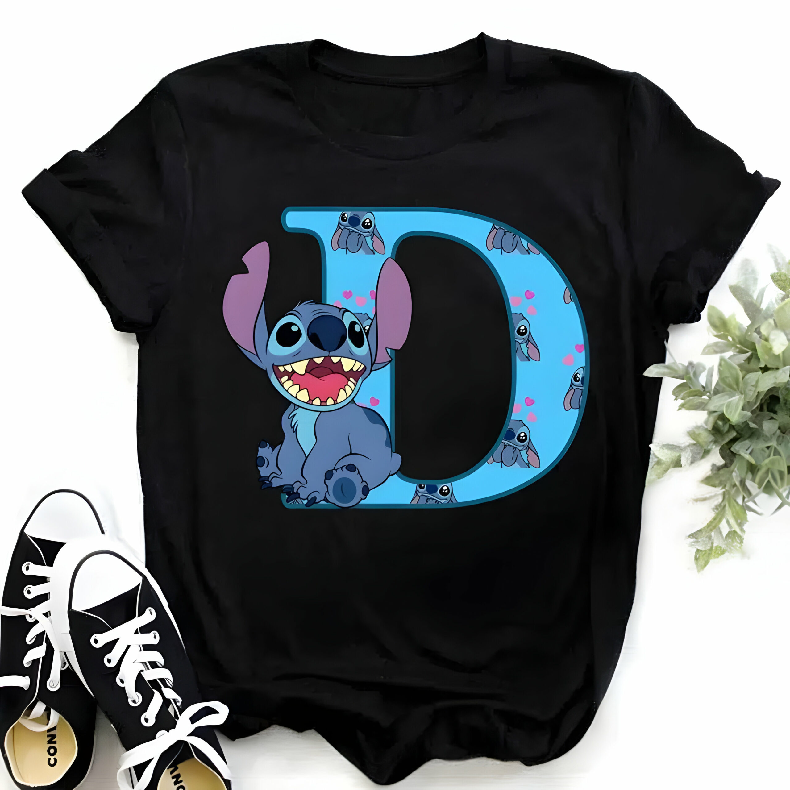 T-shirt Stitch à initiale – Image 4
