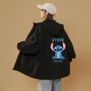 Veste à Capuche Stitch Noir
