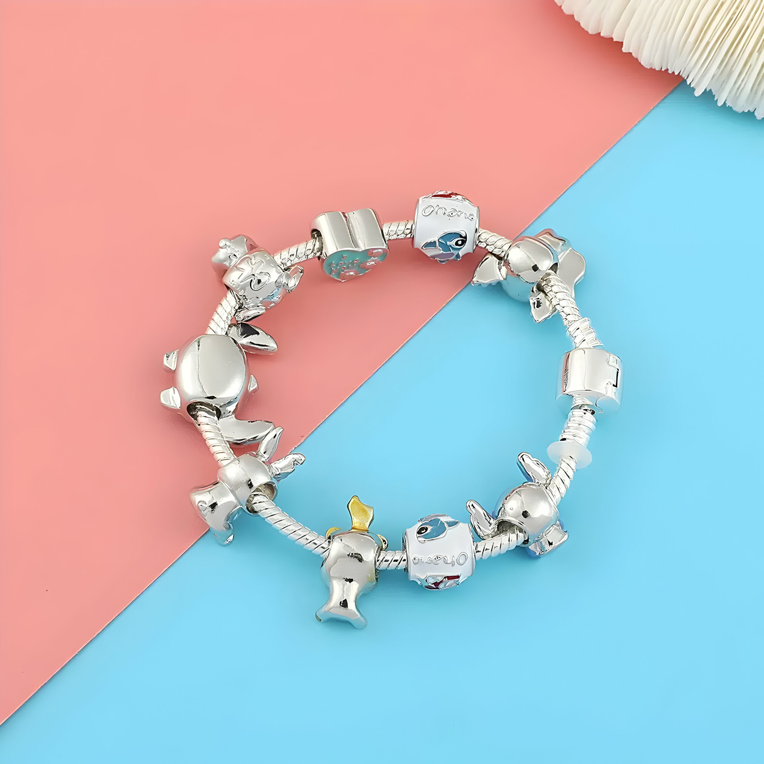 Bracelet Stitch en métal – Image 2
