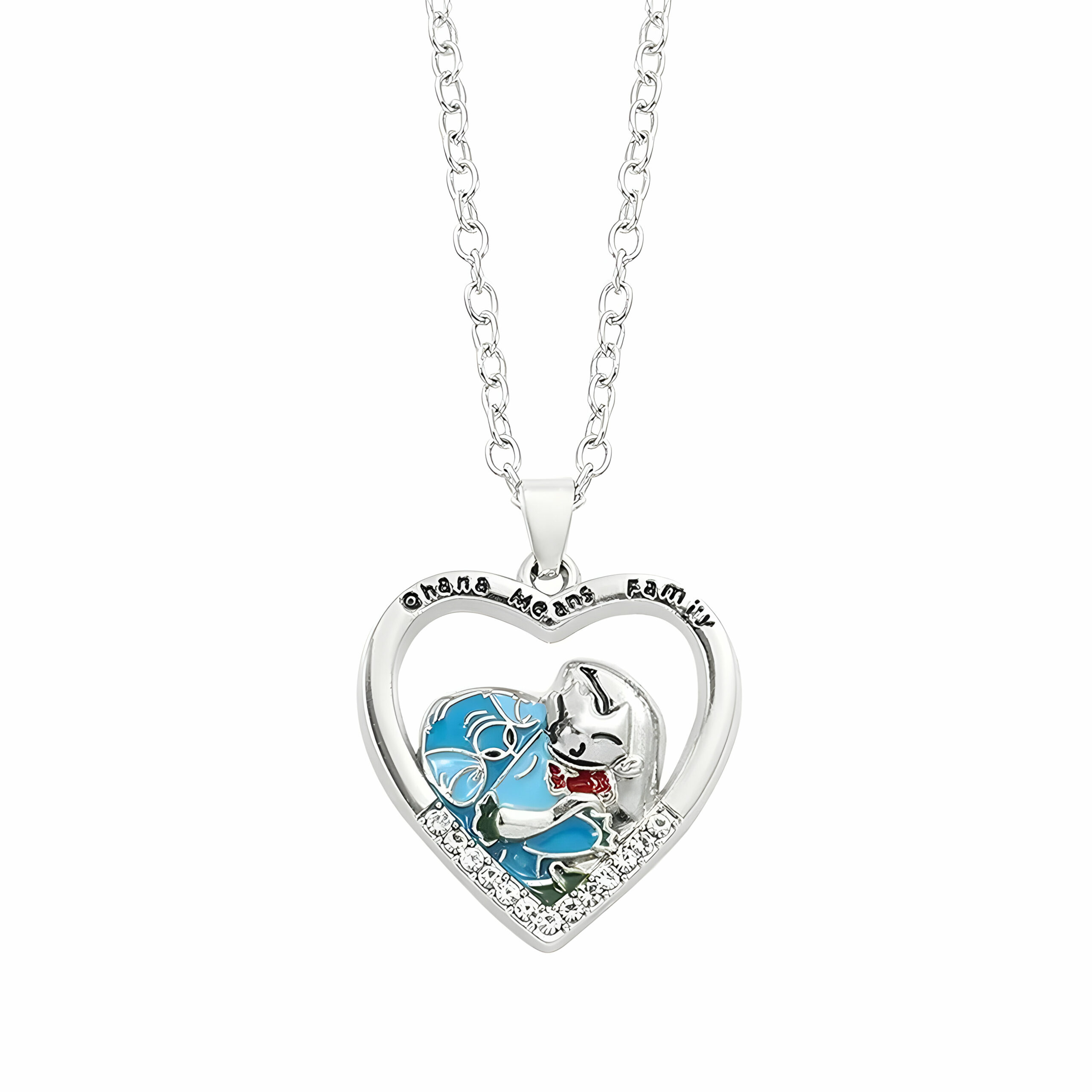 Collier cœur Stitch de Lilo et Stitch, chaîne 60cm – Image 6