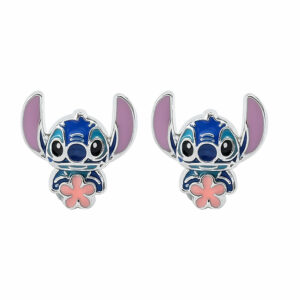 Boucle d’oreille Stitch fleur