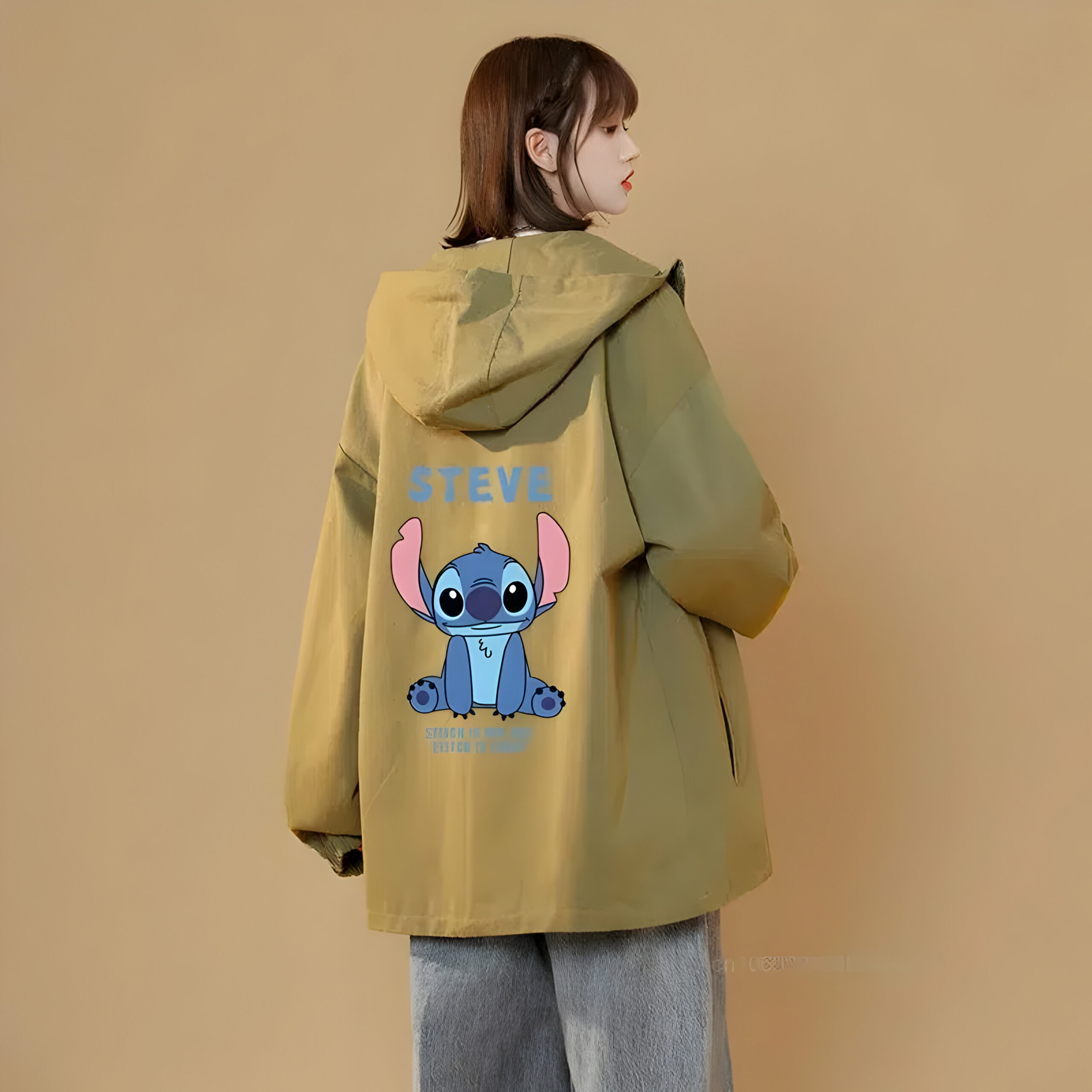 Veste Stitch à capuche en polyester – Image 3